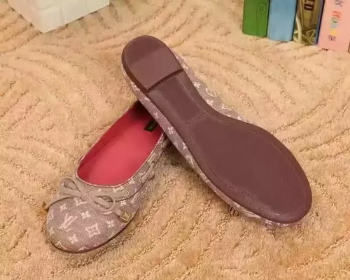 LV Shallow mouth flat shoes Women--012
